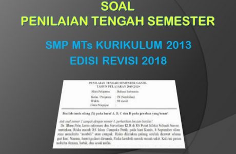 Soal PTS 1 Penjaskes Kelas 9 SMP MTs K13 Edisi Revisi 2018