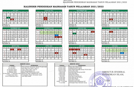 Download Kaldik Madrasah Tahun Pelajaran 2021/2022